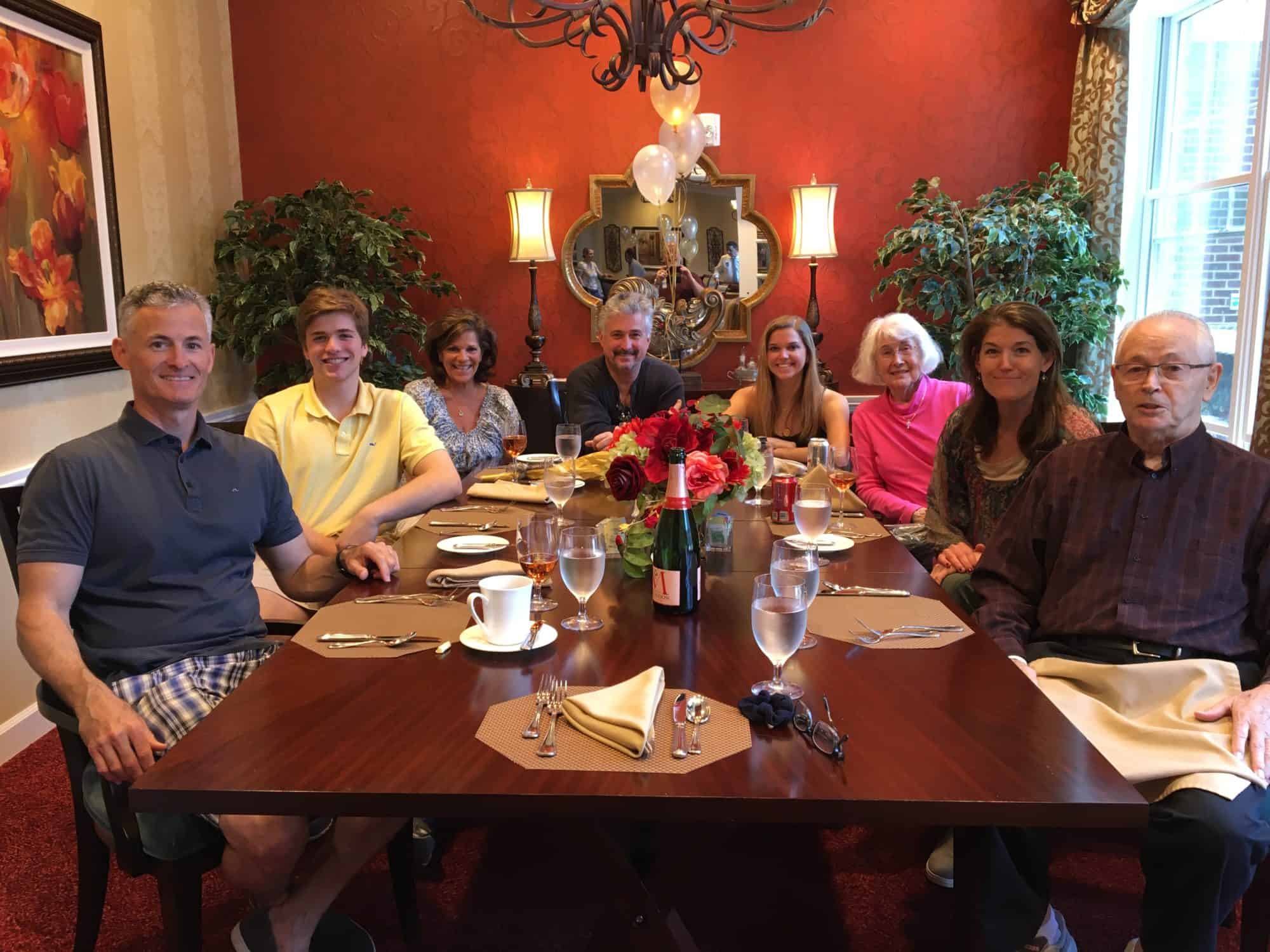 Harold family in The Kensington Falls Church private dining room