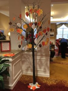 Gratitude Tree at The Kensington Falls Church assisted living