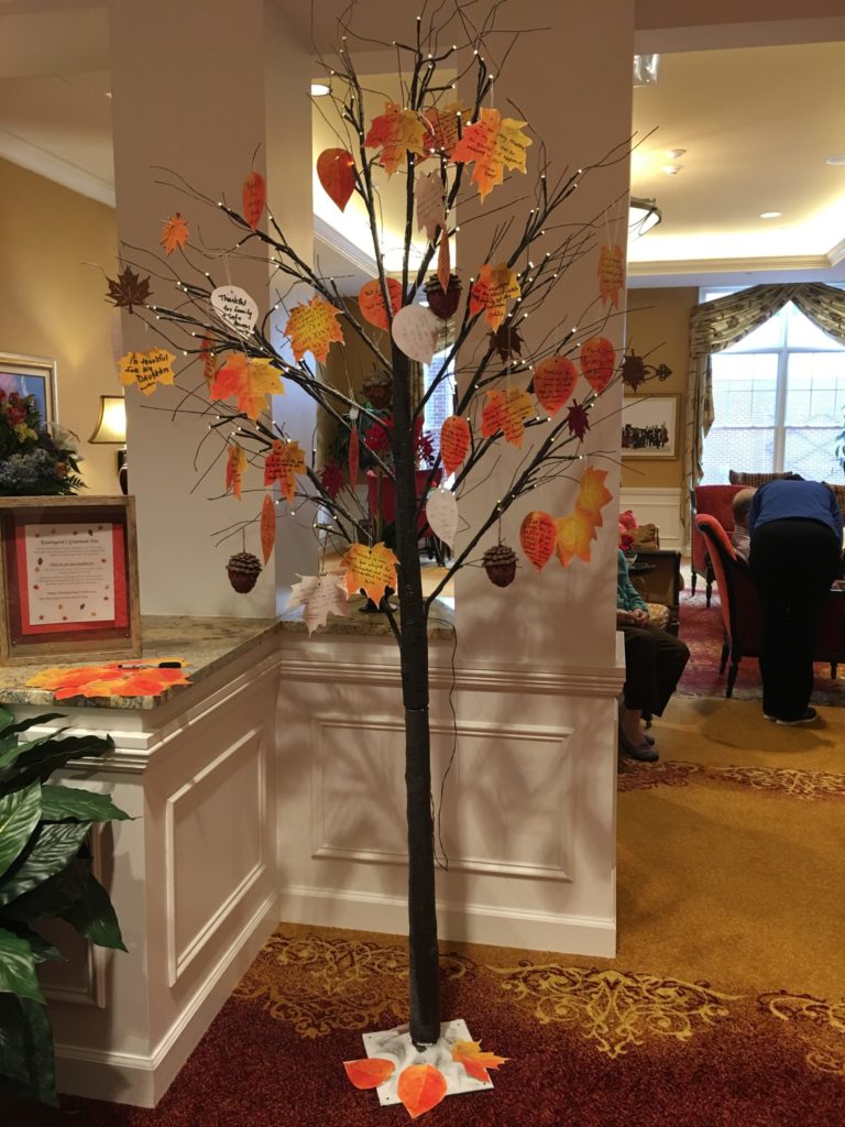 Gratitude Tree Kensington Senior Living