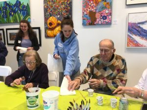 Kensington senior living Residents Create Fronds for local art project