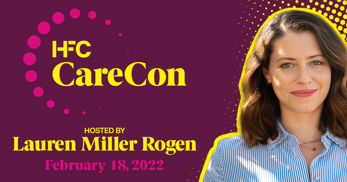 CareCon promo featuring Lauren Miller Rogan