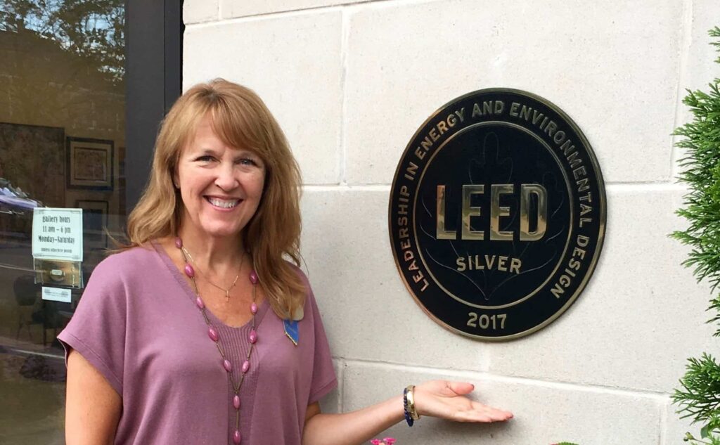 LEED Green Building plaque at The Kensington Falls Church