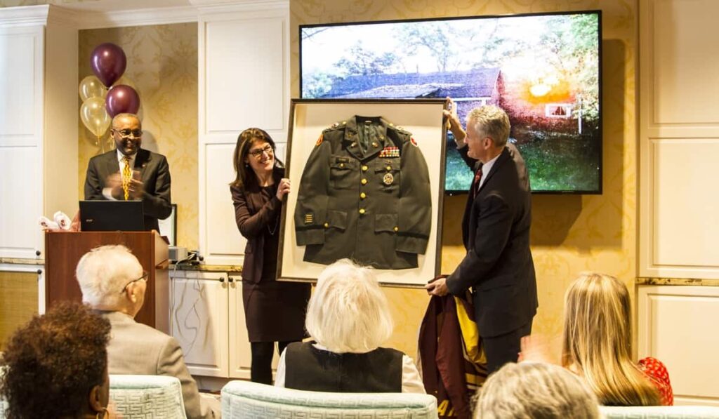 Colonel Harold P ROTC honor ceremony at The Kensington Falls Church