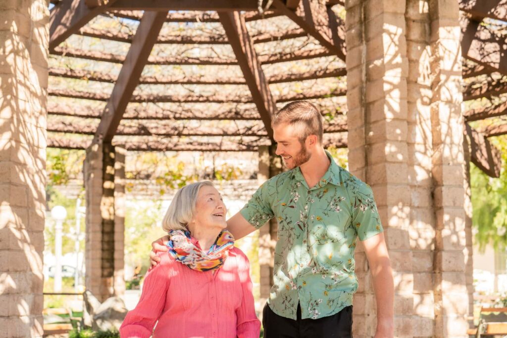 resident and family member