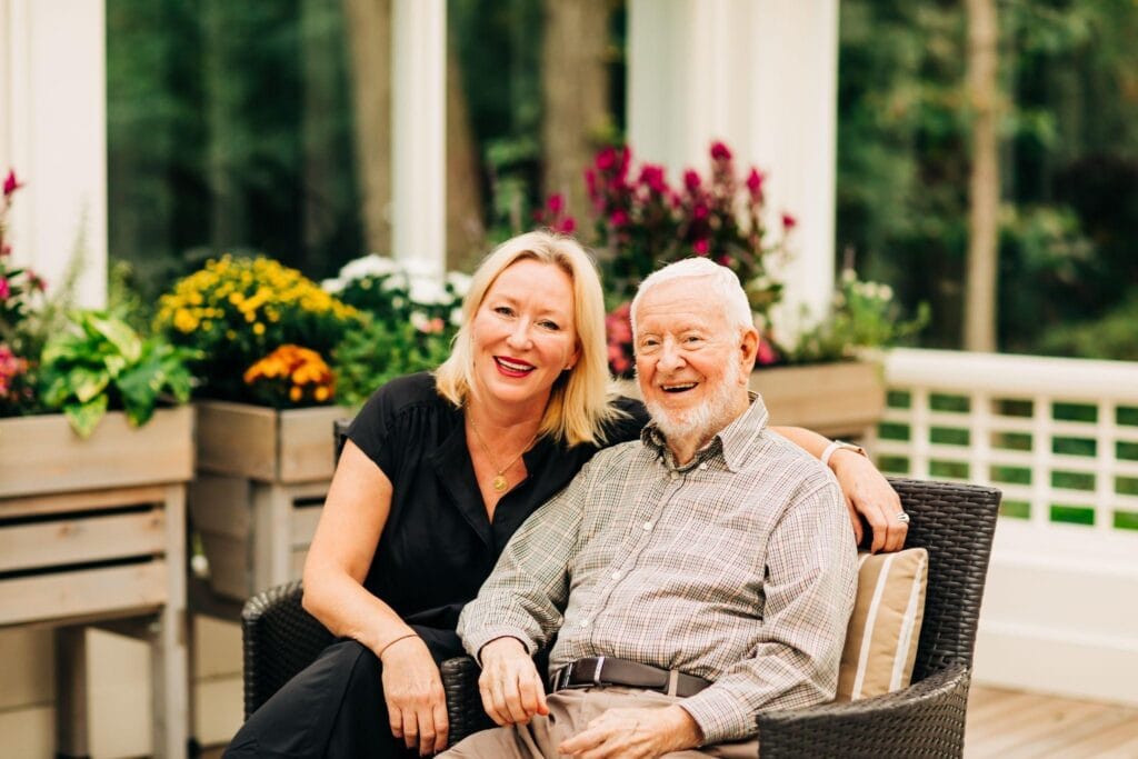 Father enjoying Memory Care in Falls Church and Arlington