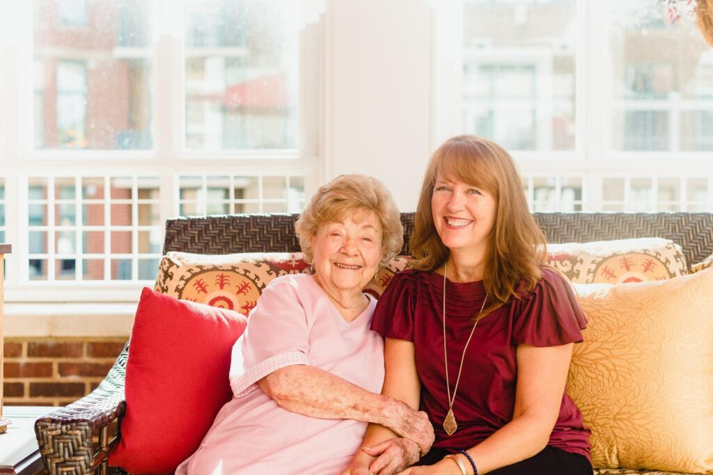A resident and her daughter of Haven: a Late Stage Memory Care in Falls Church